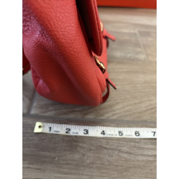 Coach Leather Madison Annabelle Papaya Pebbled Handbag Crossbody Bag In Box - Picture 14 of 16